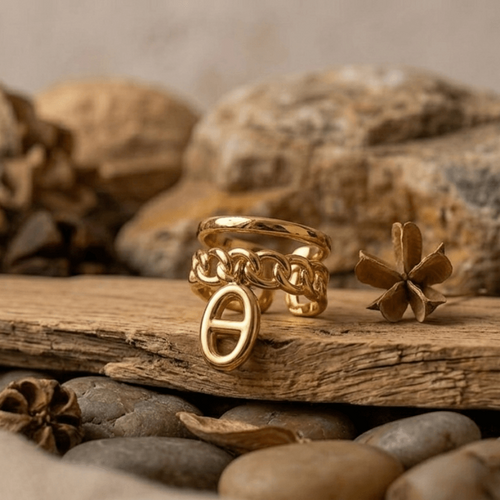 bague double acier inoxydable