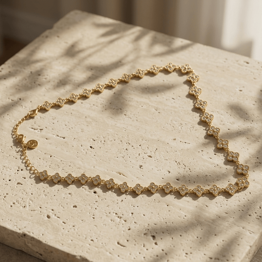 Collier fleurs